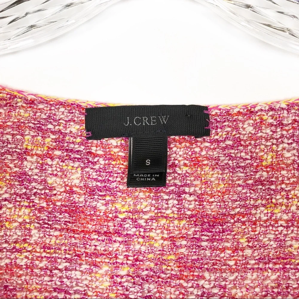 J. Crew‎ Flared Sleeve Marled Swing Sweater V-Neck